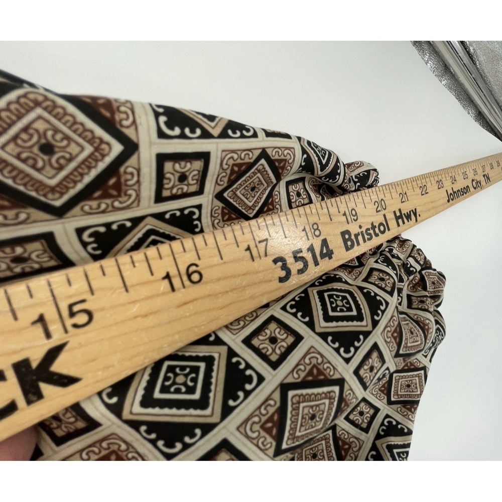 80s STUNT SPORTS XL 100% Silk Jacket Track Bomber Geometric Print Oversized - Picture 5 of 11